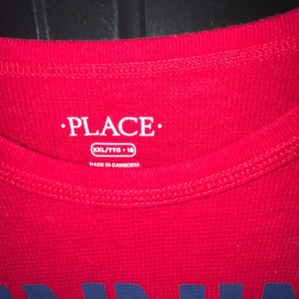 EUC Children’s Place Boys “Winning Games Taking Names” Thermal Top - Sz XXL/16